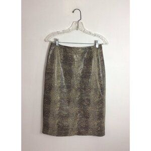 Danier Leather Pencil Skirt Knee Length Womens 6